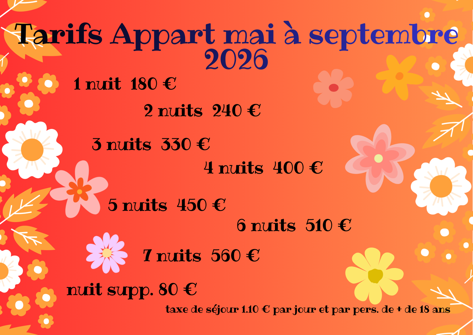 Tarifs Appart mai à septembre 2026 (1)